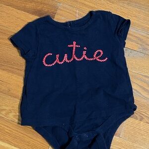 GAP Navy and Red Cutie Bodysuit